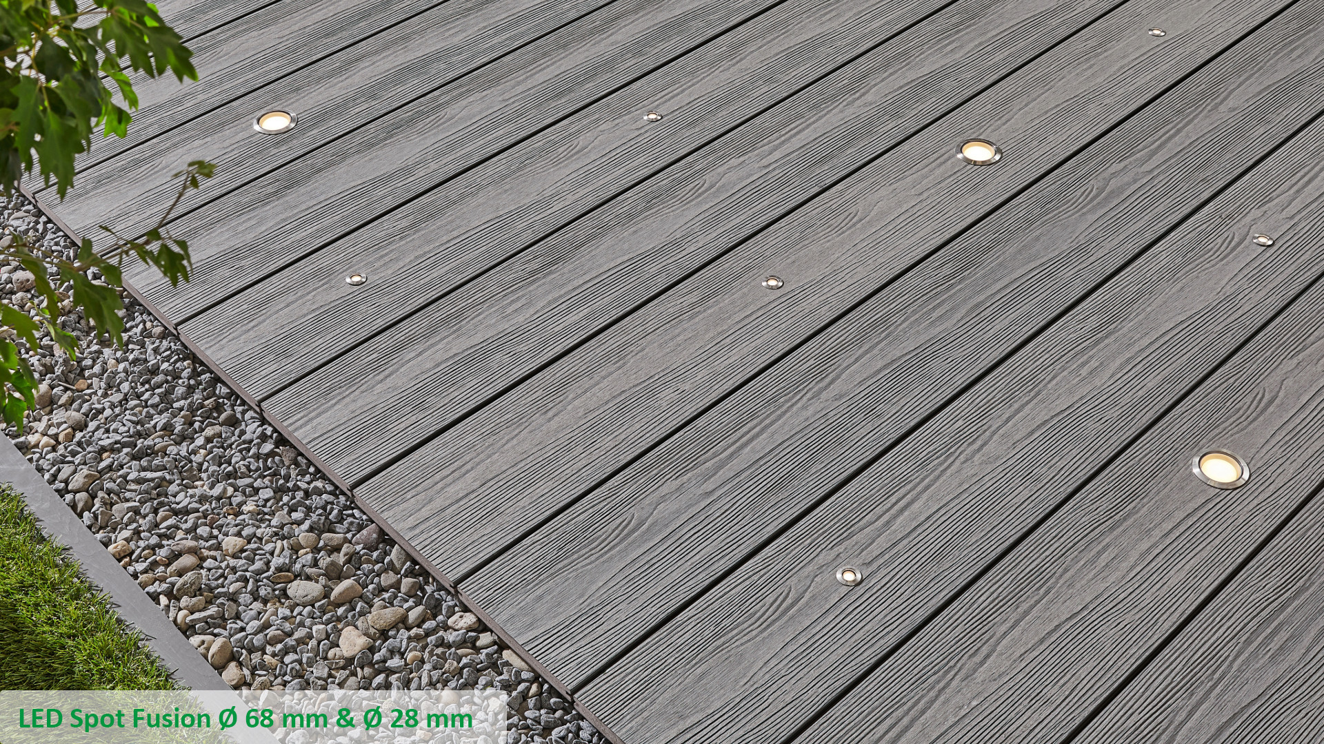 LAMES DE TERRASSE & ÉCLAIRAGES - LED SPOT FUSION D 28 MM