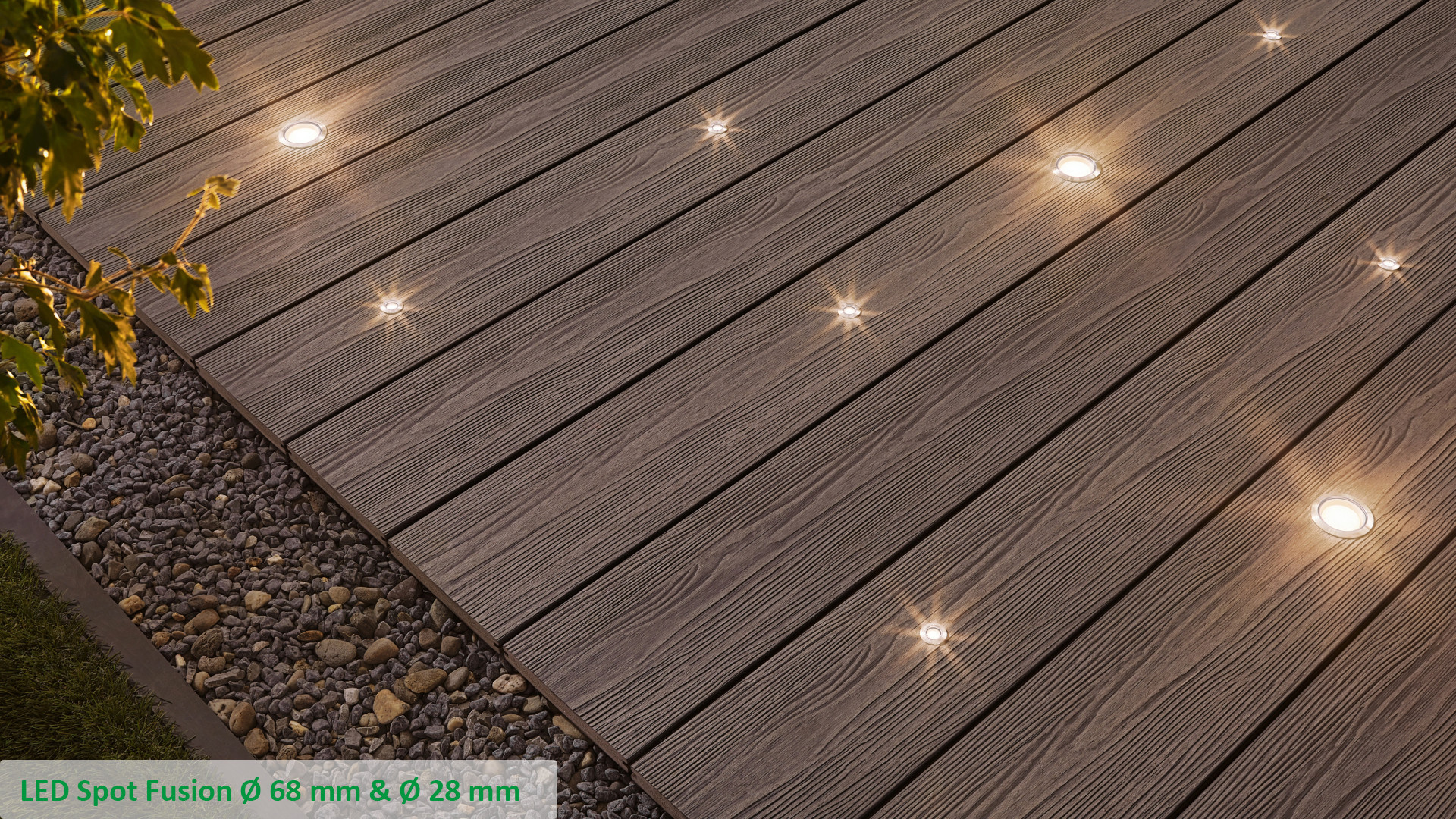 LAMES DE TERRASSE & ÉCLAIRAGES - LED SPOT FUSION D 28 MM